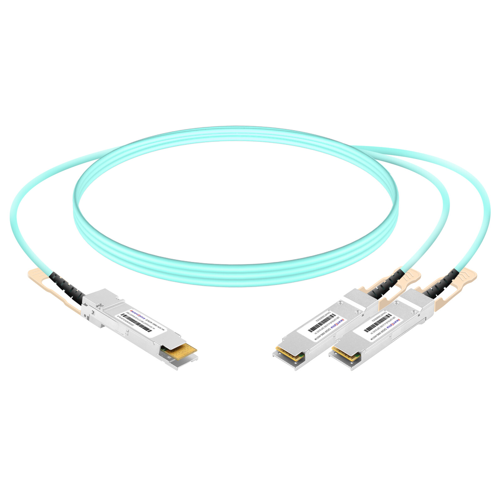 200G QSFP28-DD to 2x 100G QSFP28 Breakout AOC Cable,1 Meter