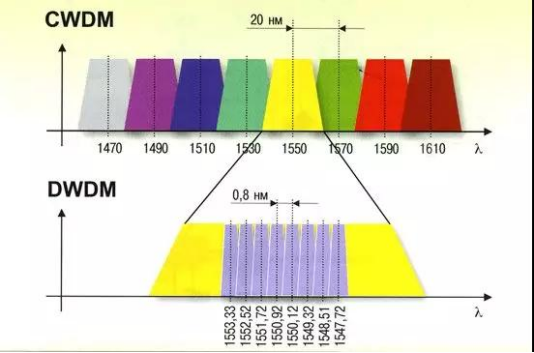 CWDM 和 DWDM