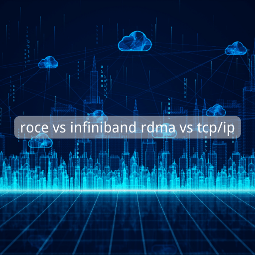 roce vs infiniband rdma در مقابل tcp/ip