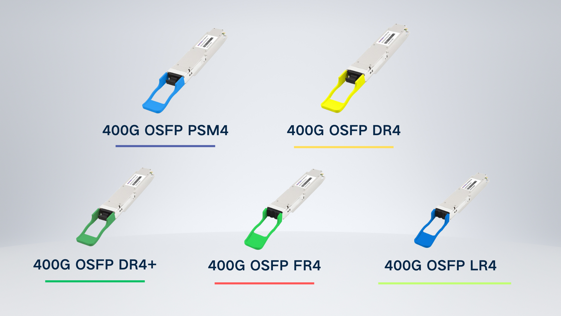 400G OSFP optical modules for medium- to long-reach transmission