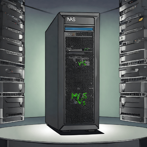 How do you configure and manage a NAS or server for optimal performance?