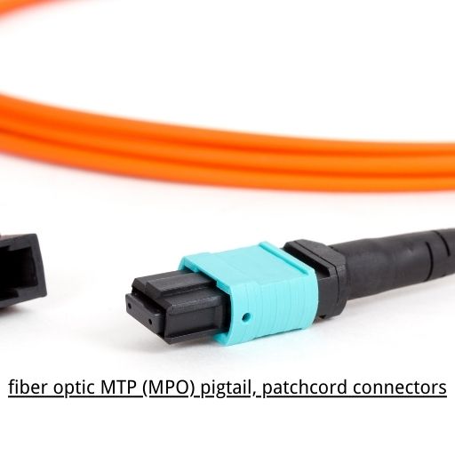 fiber optic MTP (MPO) pigtail, patchcord connectors