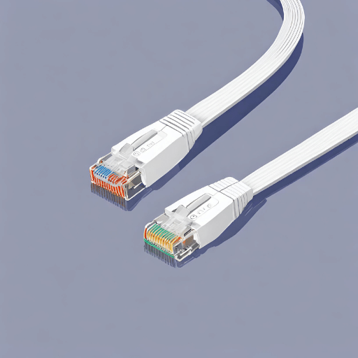 Which factors should be considered when selecting between flat and round ethernet cables?