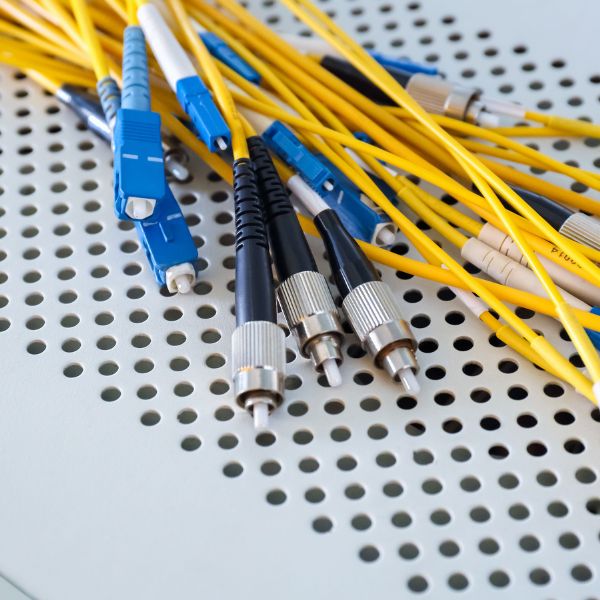 fiber optic cables in data center