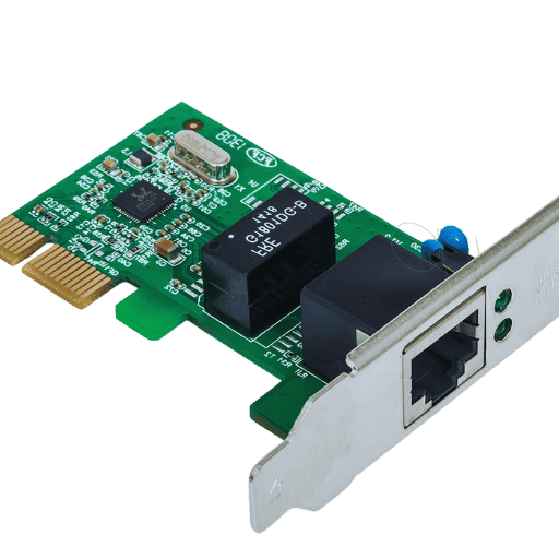 How can I install a PCIe network card on my computer?