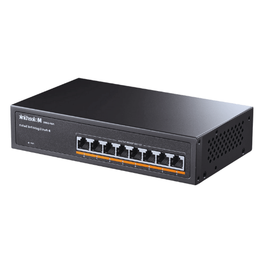 Szybki 8-portowy przełącznik Gigabit Ethernet z technologią Power over ...