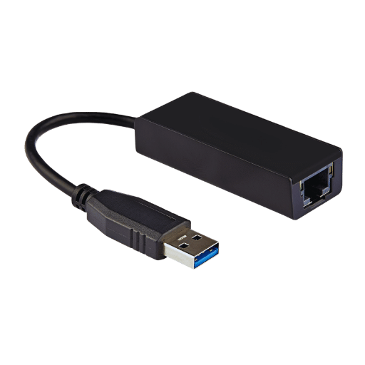 How do you set up an RJ45 to USB adapter?