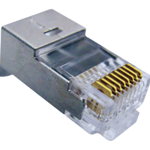 What is a shielded RJ45 connector?