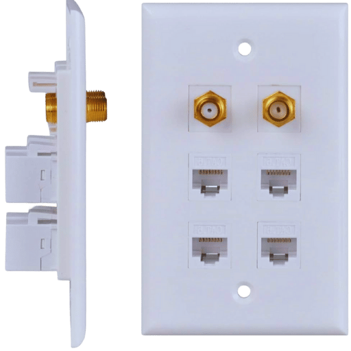 What Types of Ports are Available in Keystone Wall Plates?