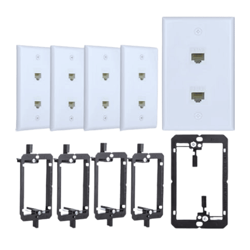 What are the Benefits of Using Keystone Wall Plates in Network Installations?