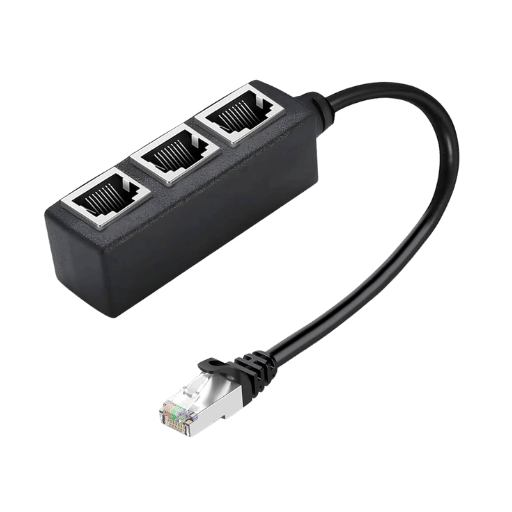 What is a LAN cable splitter and how does it work?