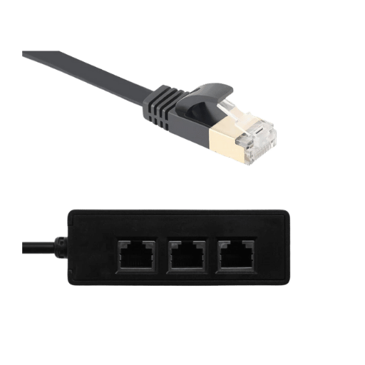 How do LAN cable splitters affect network speed and connectivity?