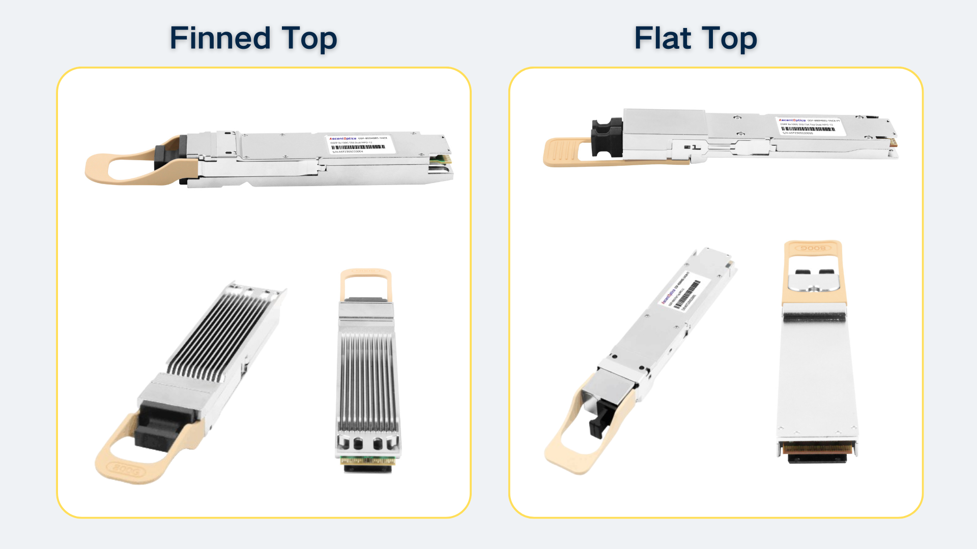 800G OSFP Modules: Flat Top vs. Finned Top