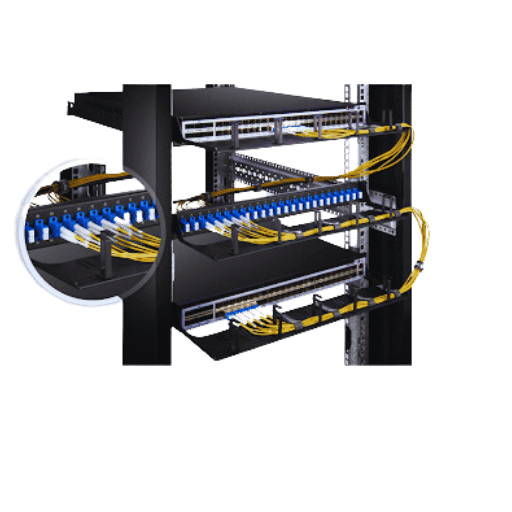 How to Implement Patch Panel Cable Management in a Network Rack?