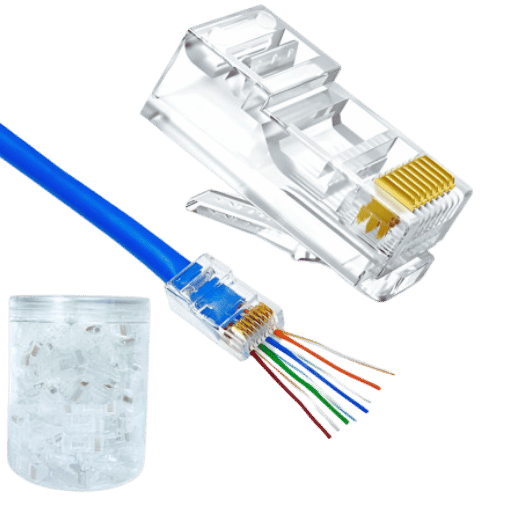 How to Install Pass-Through RJ45 Connectors?