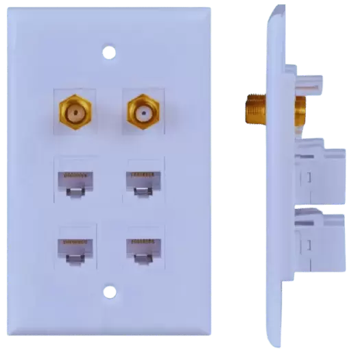 What is a keystone wall plate, and why is it important?