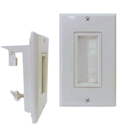 How to properly install a keystone wall plate?