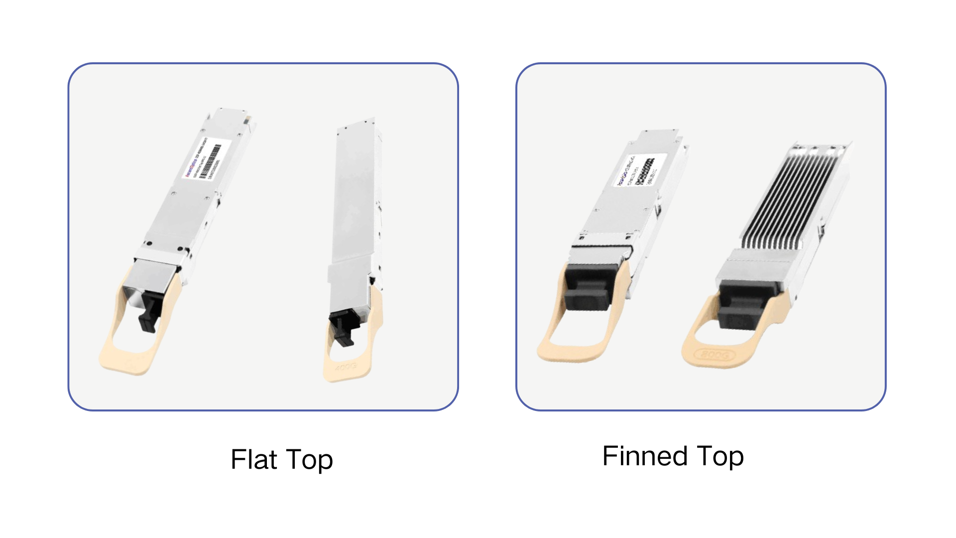 Differences Between Finned-Top and Flat-Top OSFP Transceivers