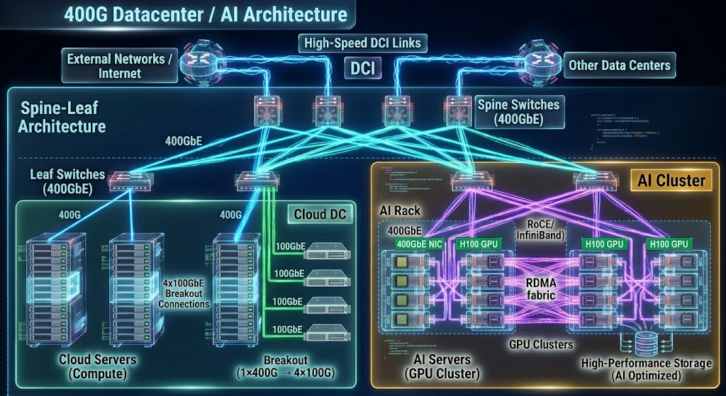 400G Data Center/ AI Architecture