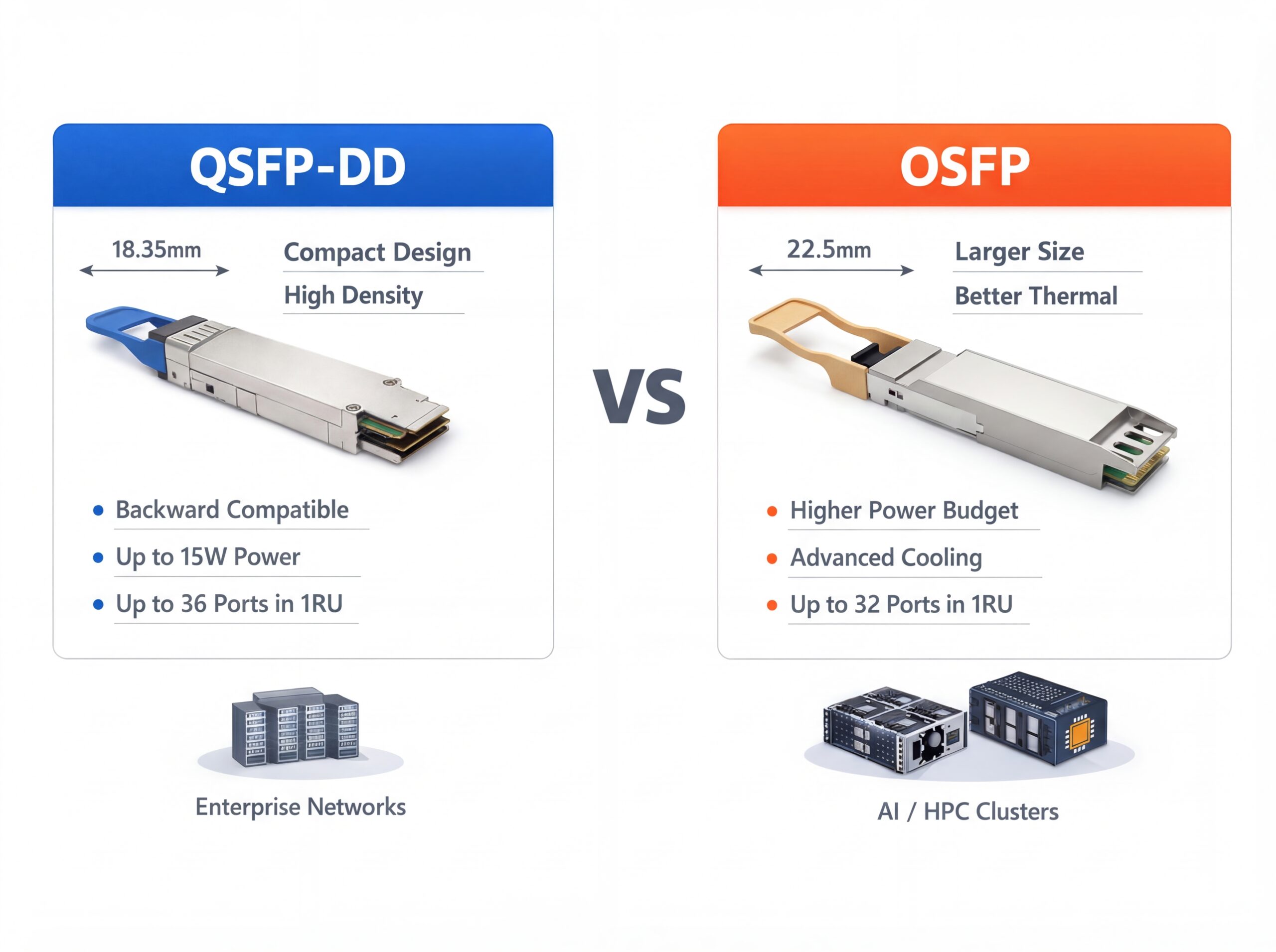 QSFP-DD vs OSFP Comparison