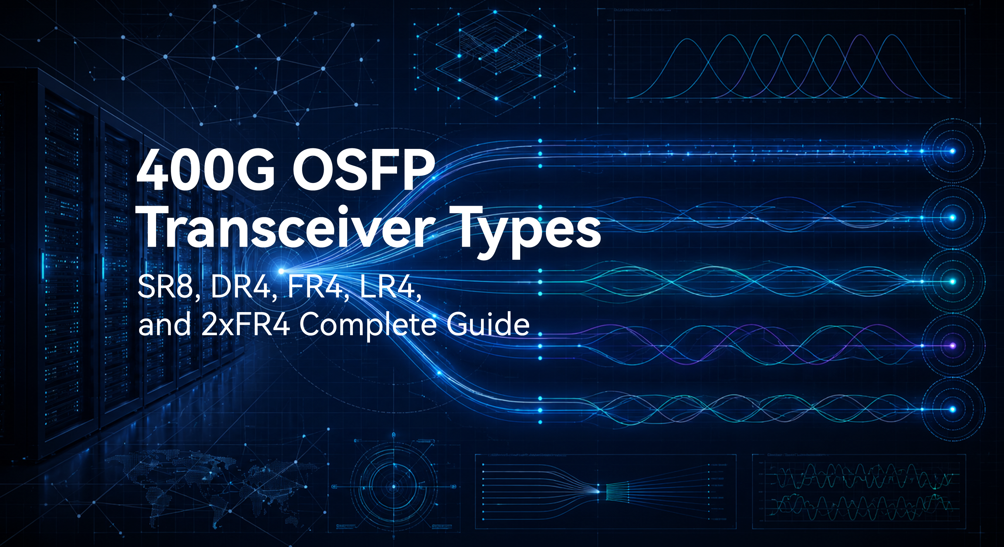 400G OSFP Transceiver Types: SR8 DR4 FR4 LR4 Guide