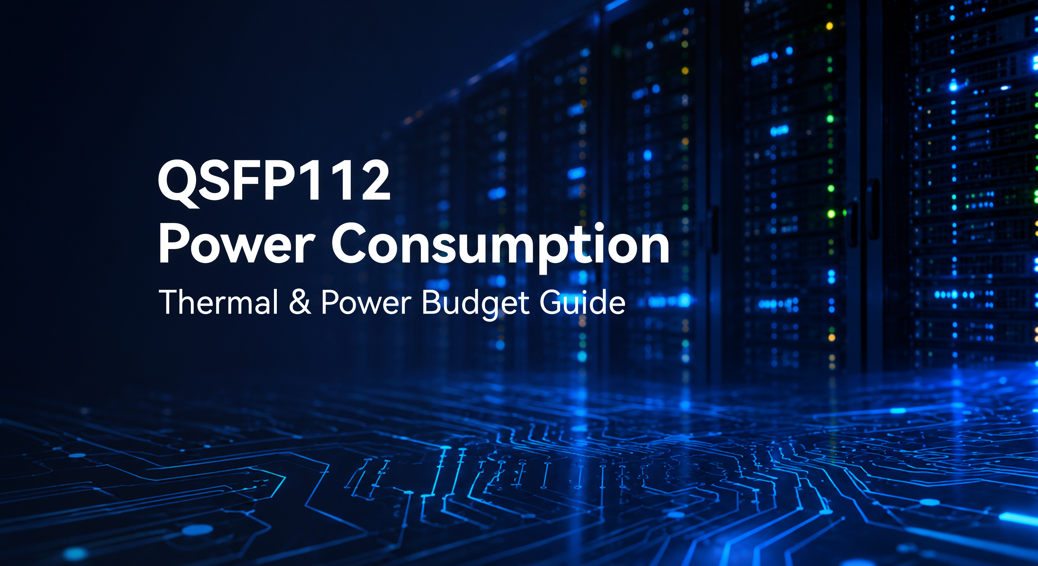 QSFP112 Power Consumption: Thermal & Power Budget Guide