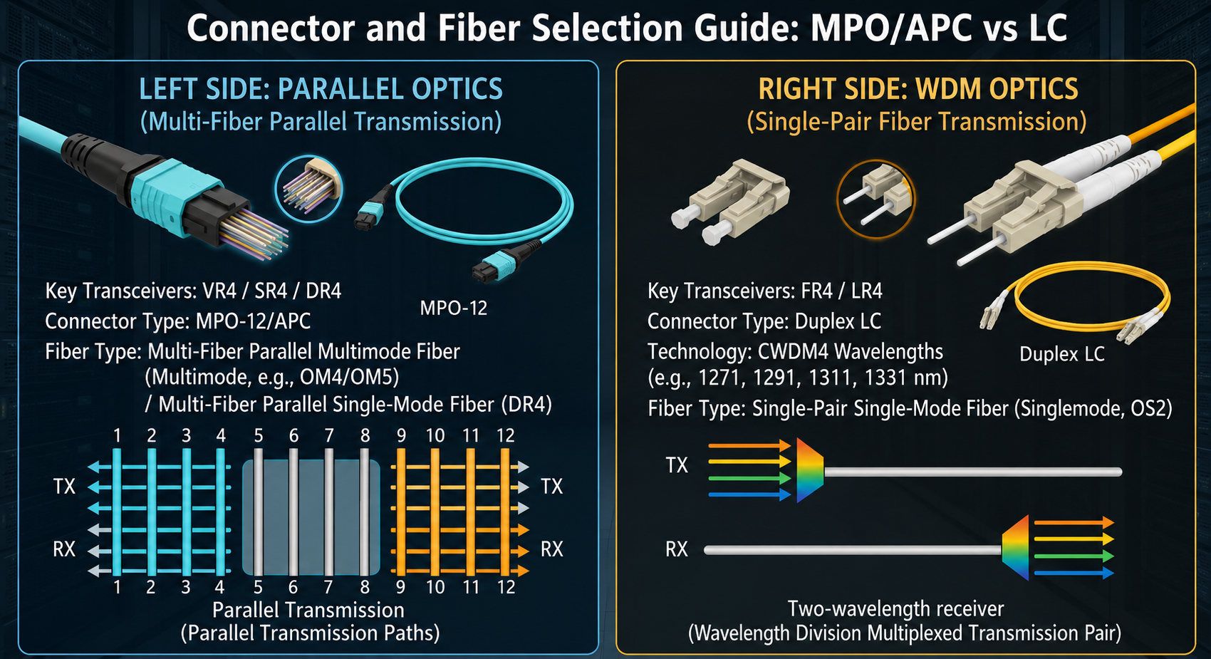 Connector and Fiber Infrastructure Requirements
