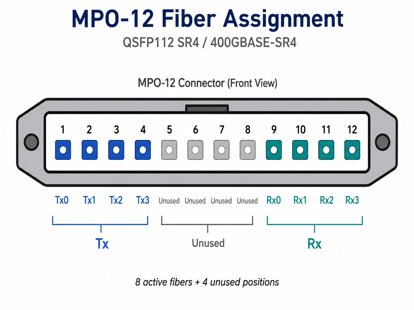 MPO-12 Connector