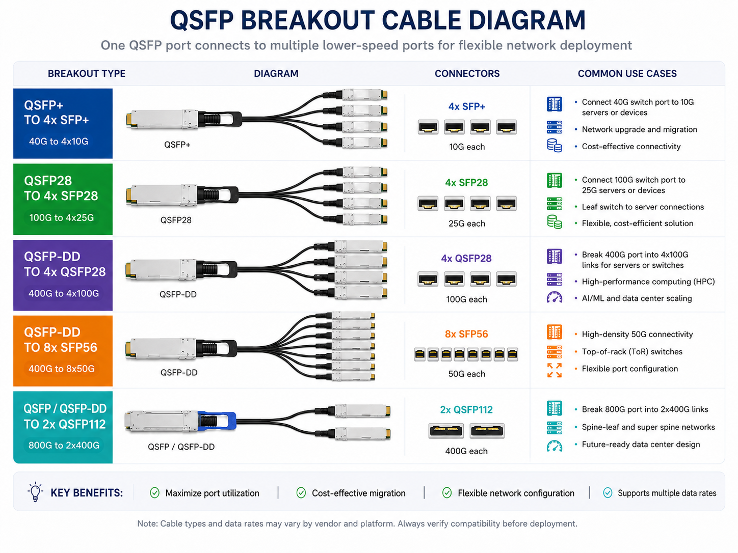 QSFP+ Breakout Cable Diagram