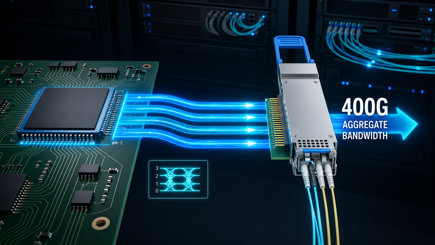 QSFP112 4×112G PAM4 Architecture
