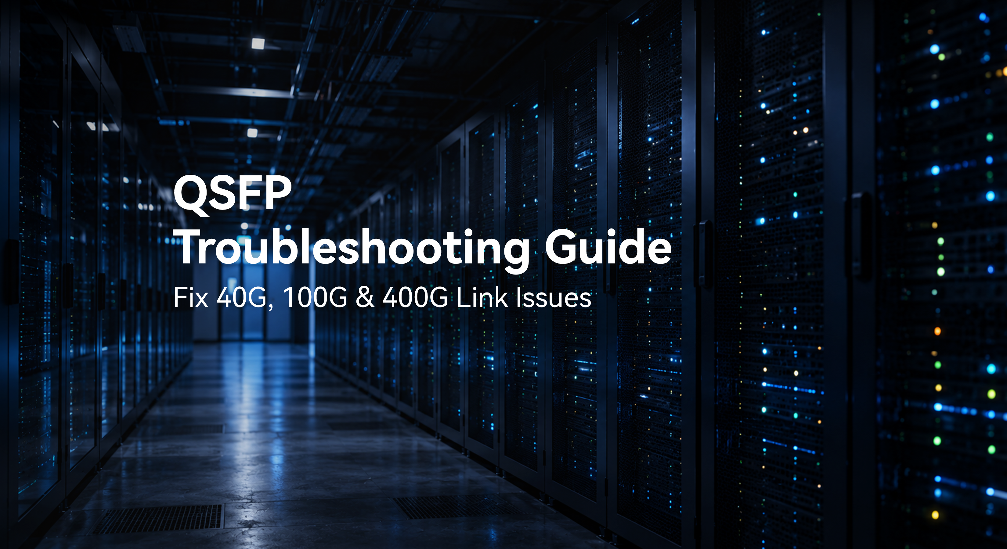 QSFP Troubleshooting Guide: Fix 40G, 100G & 400G Link Issues
