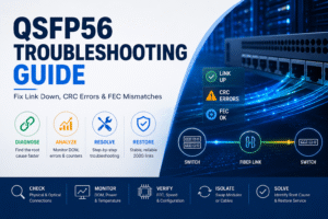QSFP56 Troubleshooting Guide: Fix Link Down, CRC & FEC