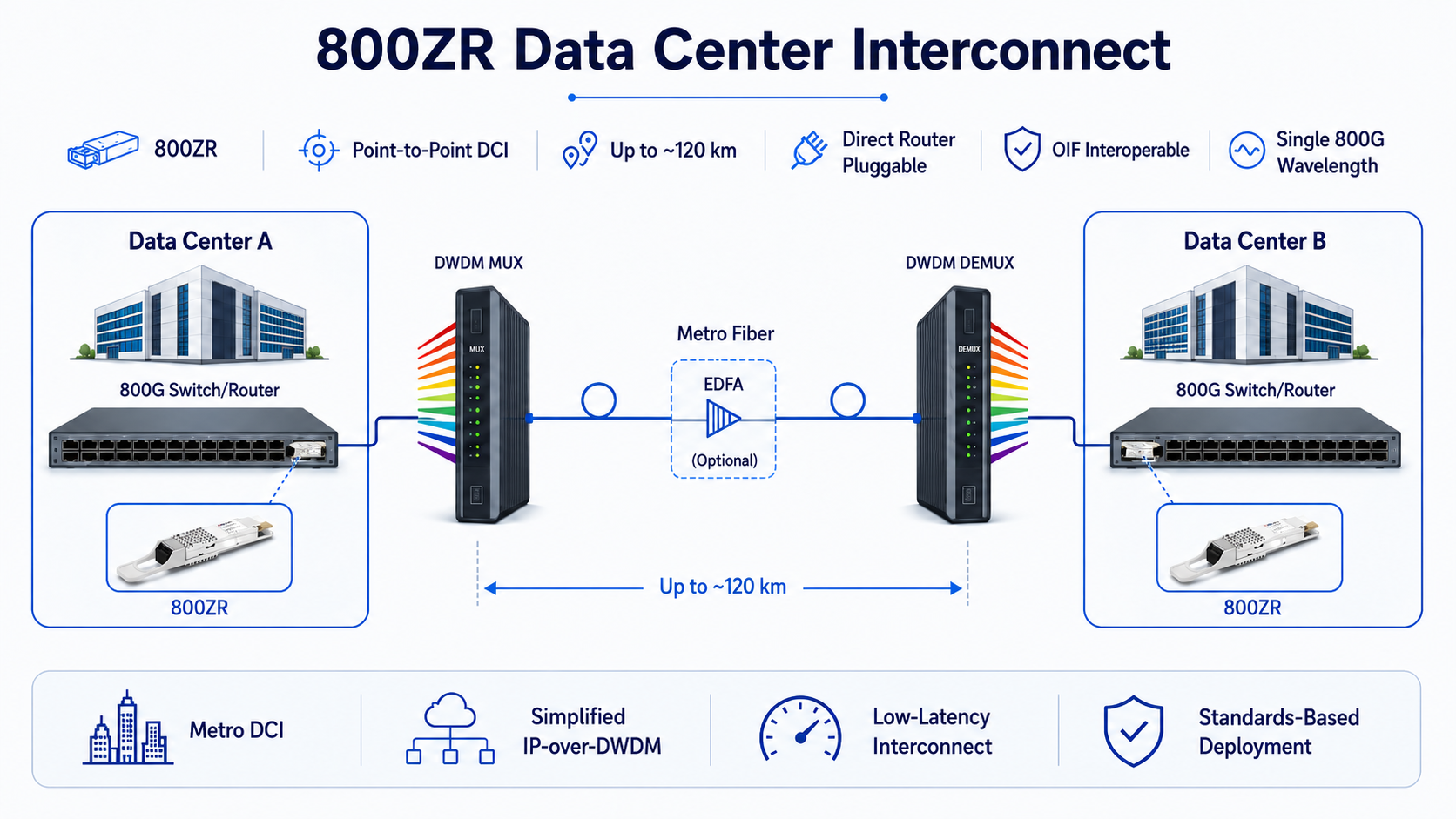 800ZR Data Center Interconnect