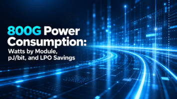 800G Power Consumption: Watts by Module, pJ/bit, and LPO Savings