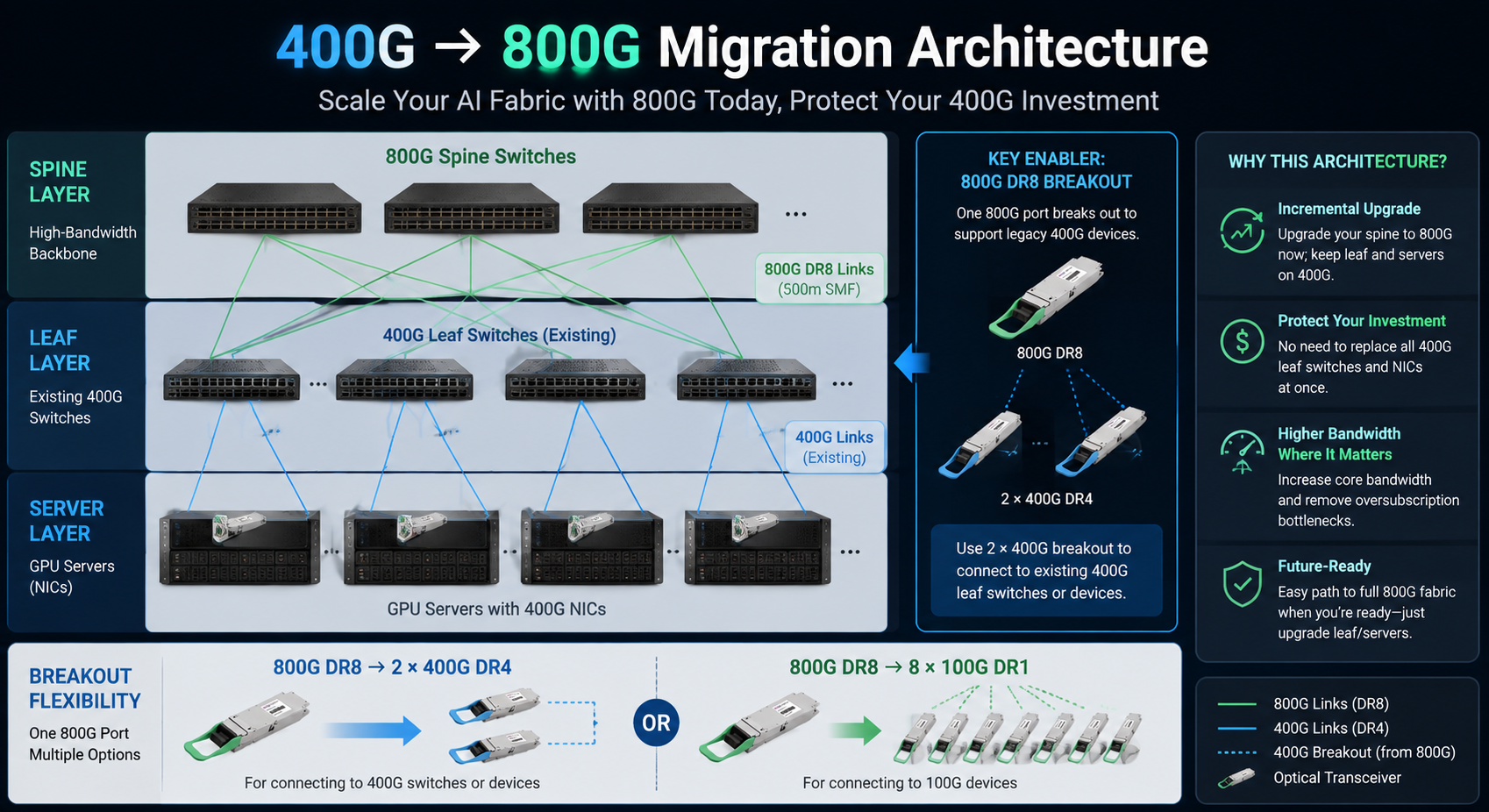 400G to 800G Migration Architecture