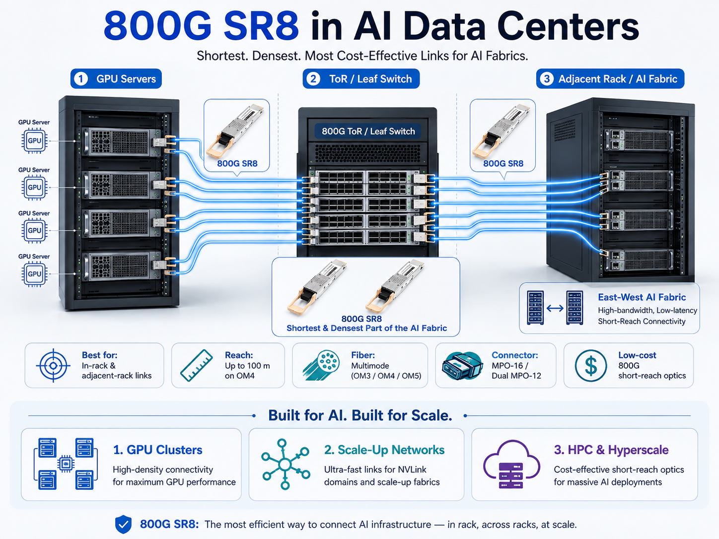 800G SR8 in AI Data Centers