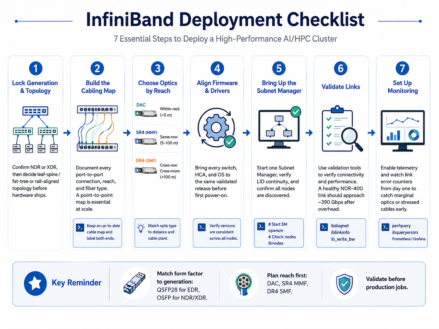 InfiniBand Deployment Checklist