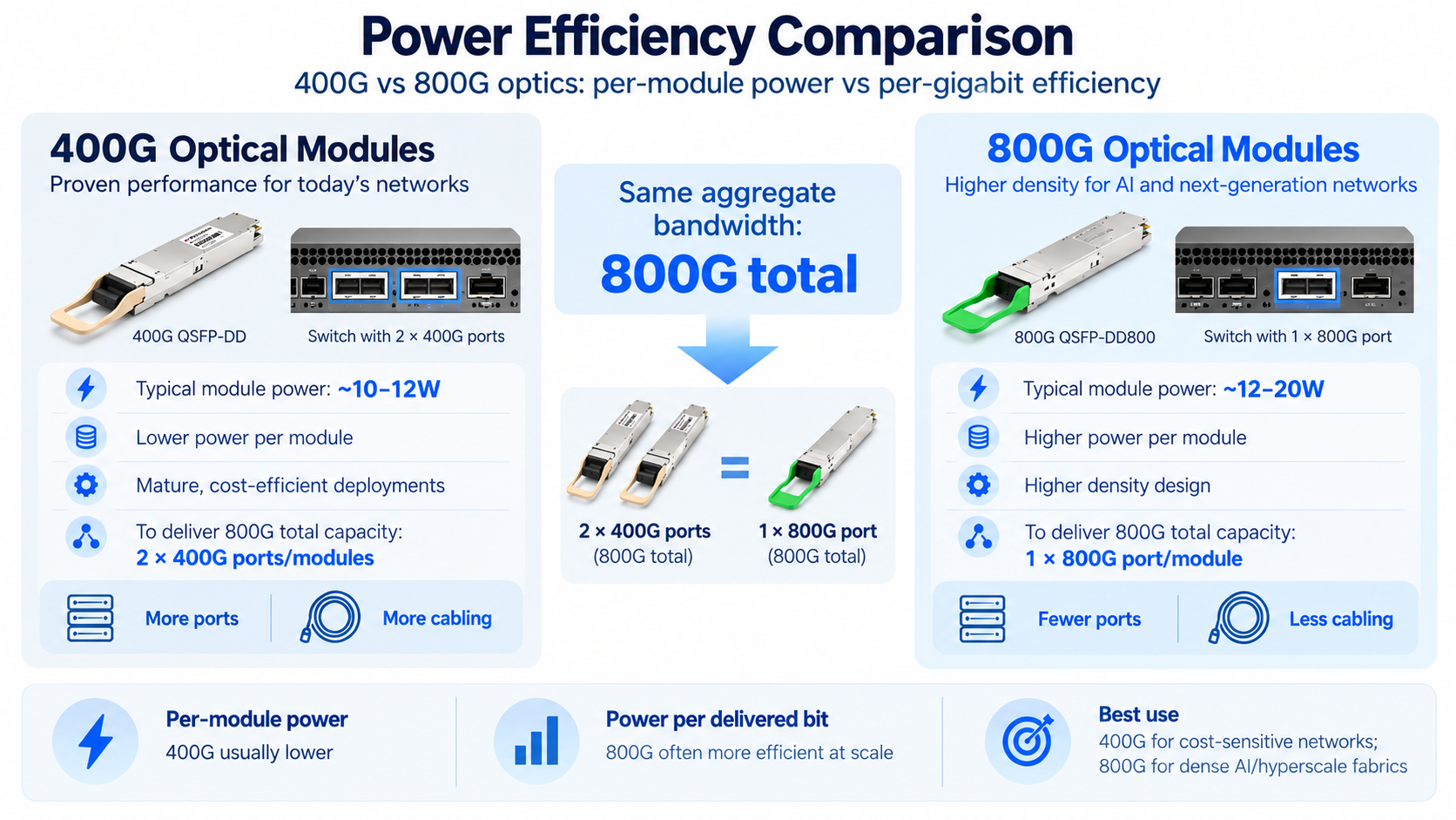 Power Efficiency Comparison