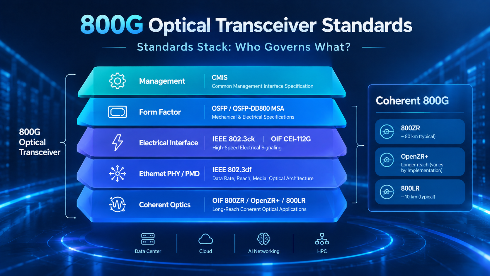 The 800G Standards Stack