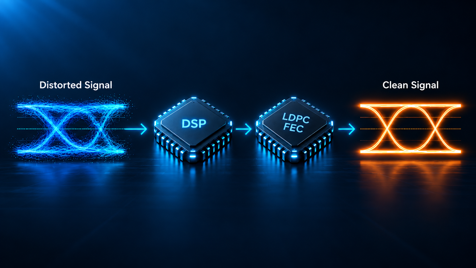 DSP Equalization and LDPC Error Correction