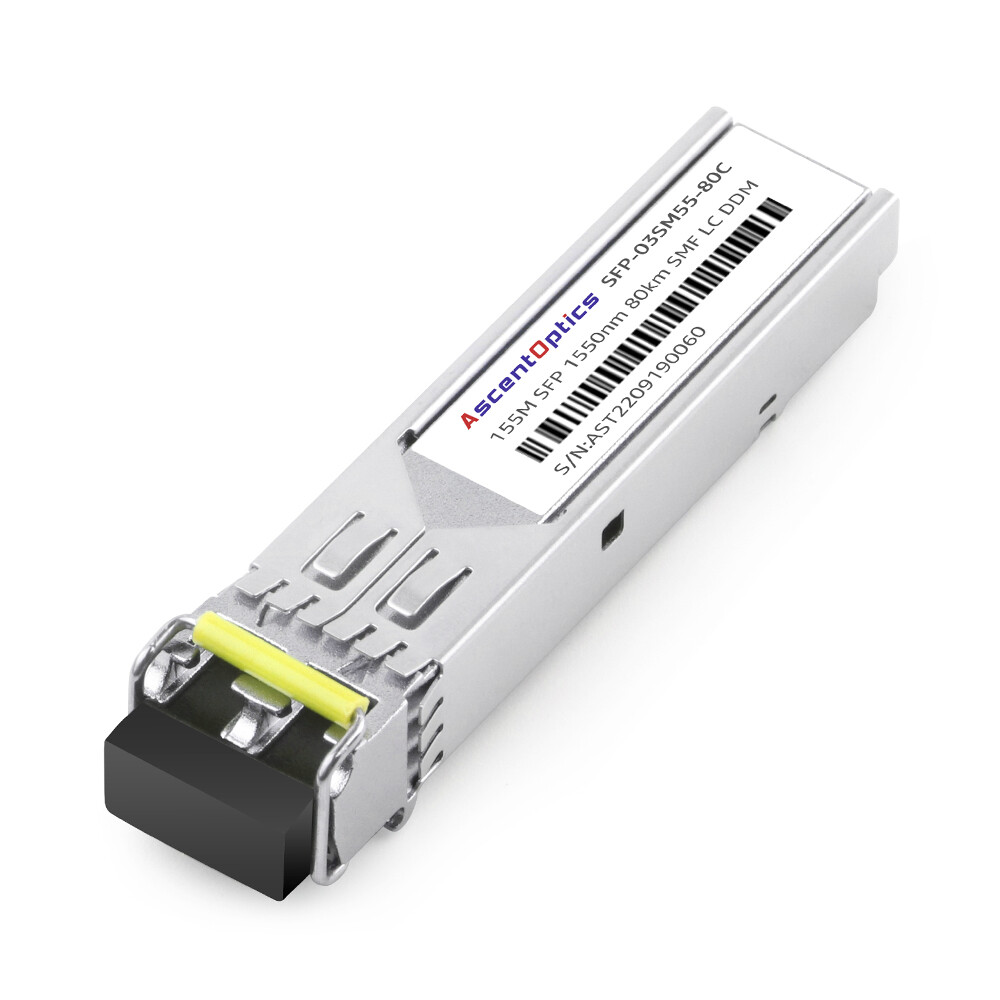 155Mbps DFB SFP ZX 1550nm 80km Transceivers