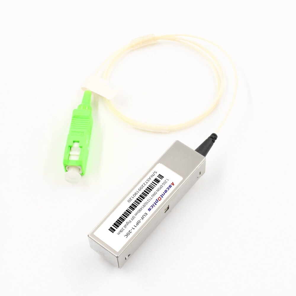 1.25G EPON ONU SFF 1310nm TX / 1490nm RX PX20+  SC Pigtail Transceivers