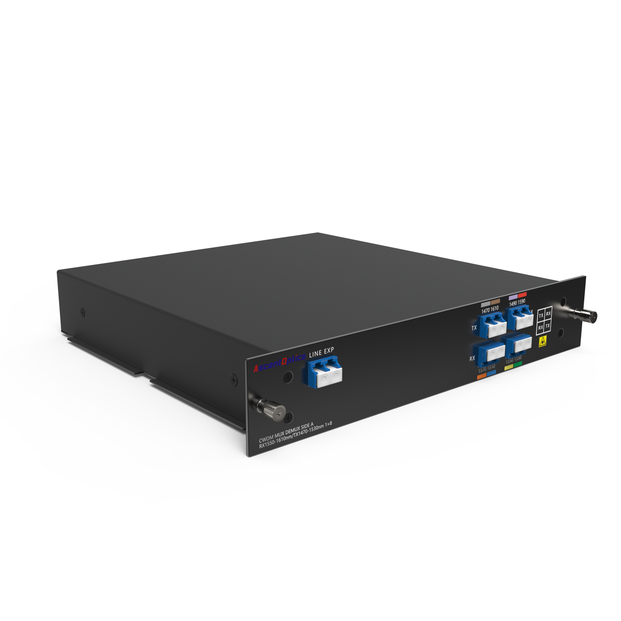 Single Fiber CWDM Mux/Demux 4CH 8 Wavelengths 1470 to 1610nm Side A, LGX Box