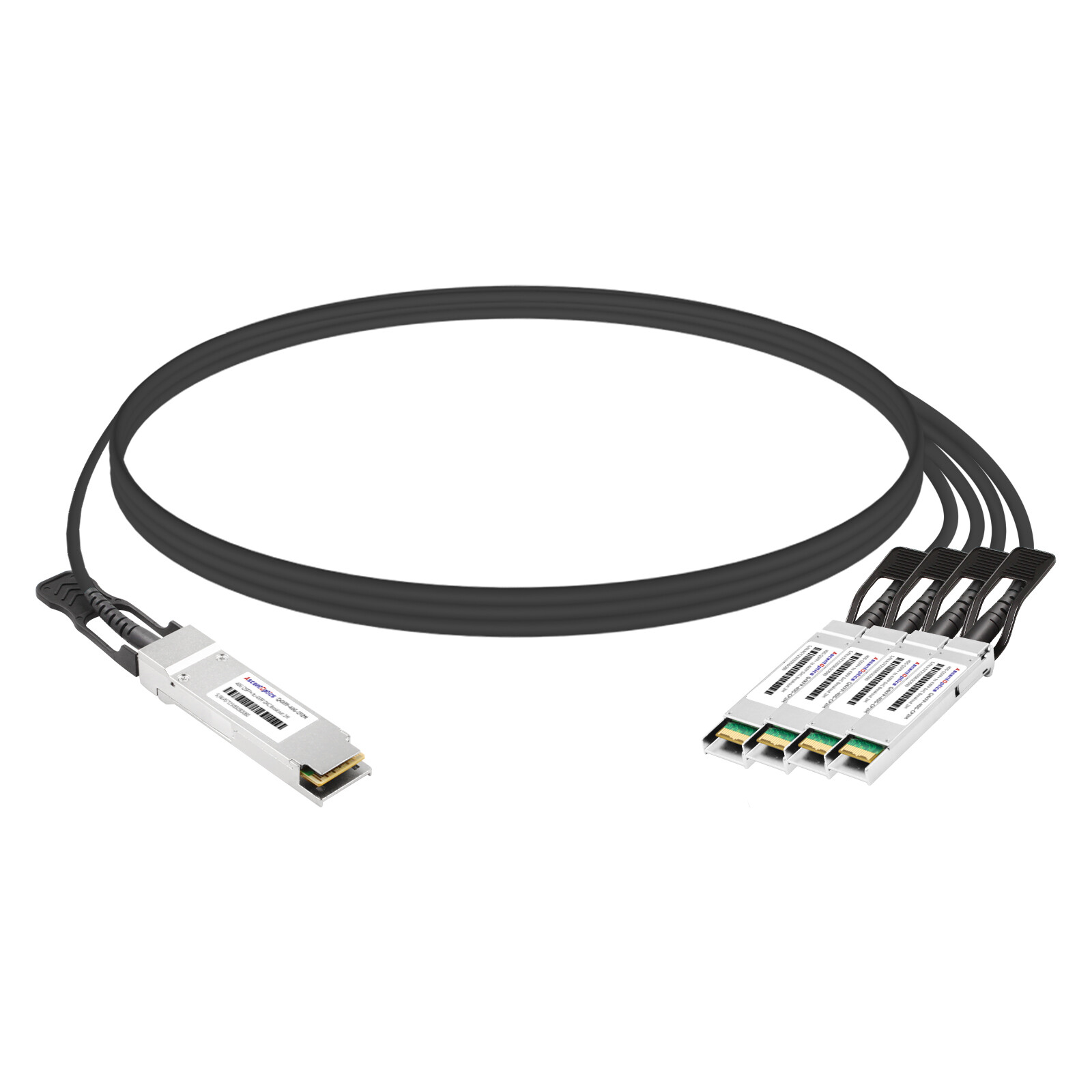 40G QSFP+ to 4x 10G XFP Copper Breakout Cable,2 Meters,Passive