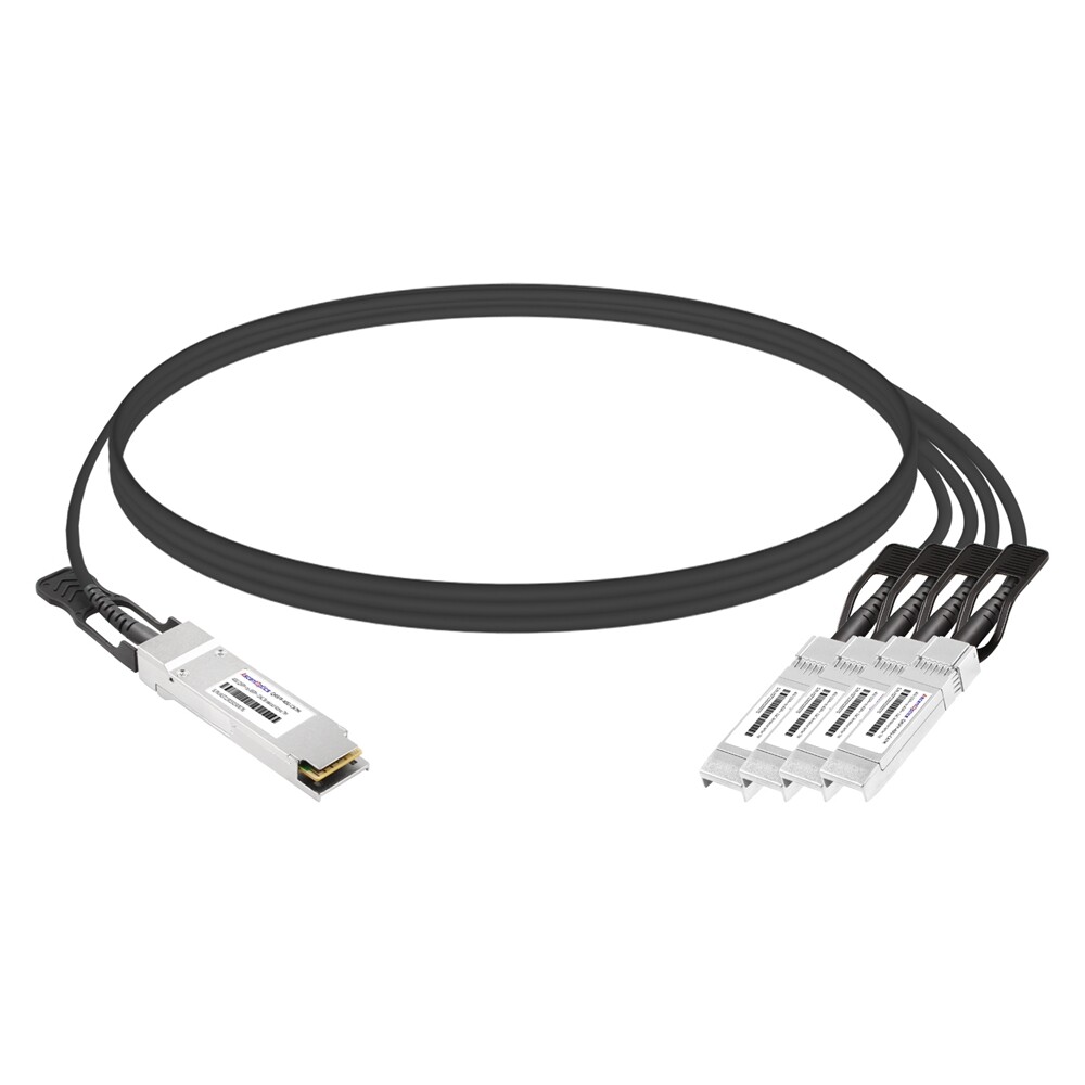 40G QSFP+ to 4x 10G SFP+ Copper Breakout Cable,7 Meters,Active