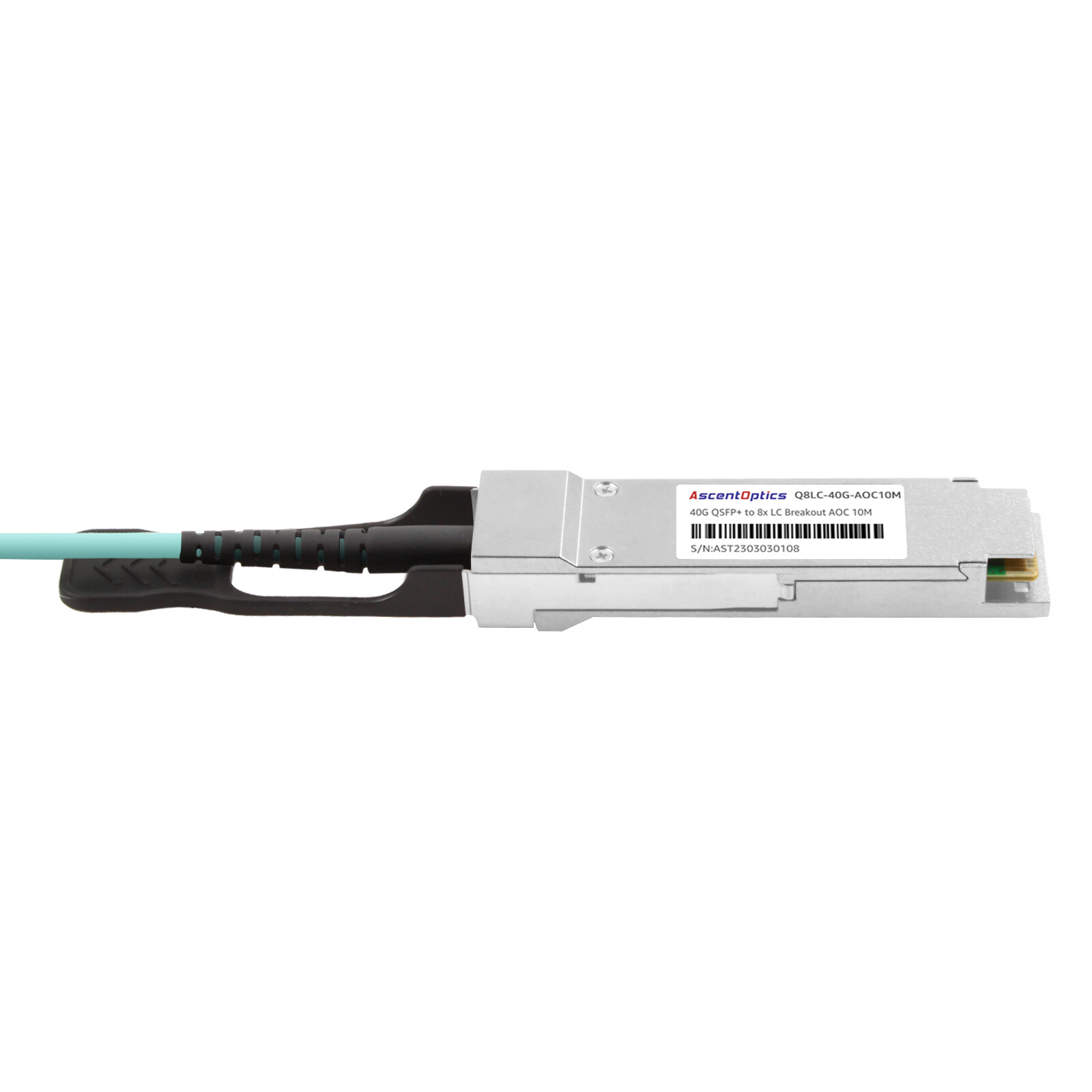 40G QSFP+ to 8x LC Breakout AOC Cable,10 Meters