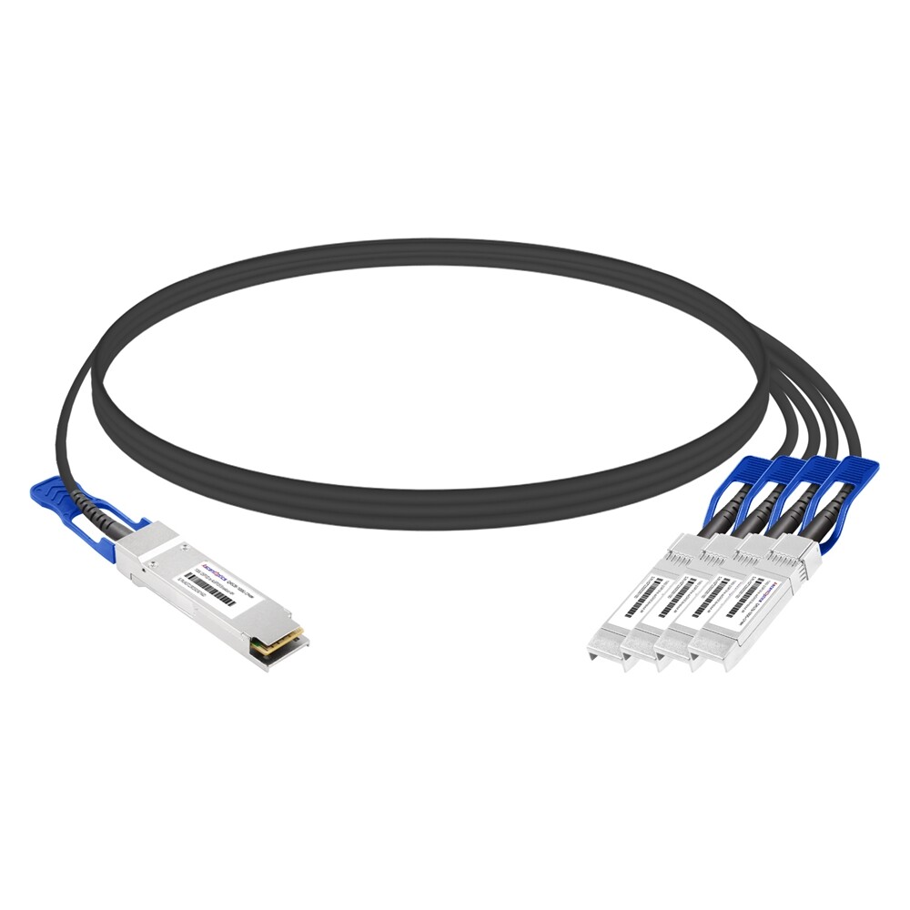 100G QSFP28 to 4x 25G SFP28 Copper Breakout Cable,4 Meters,Passive