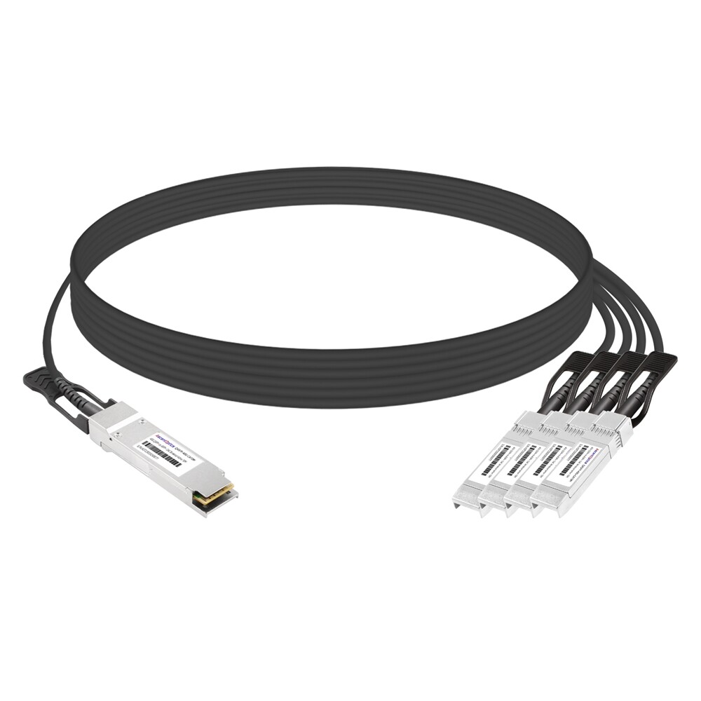 40G QSFP+ to 4x 10G SFP+ Copper Breakout Cable,10 Meters,Active