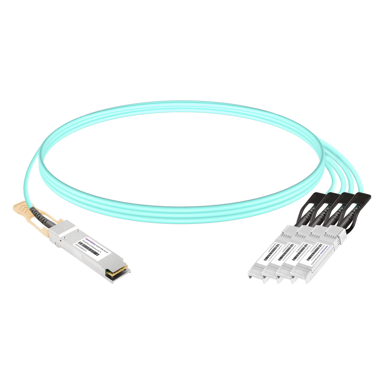 100G QSFP28 to 4x 25G SFP28 Breakout AOC Cable,1 Meter