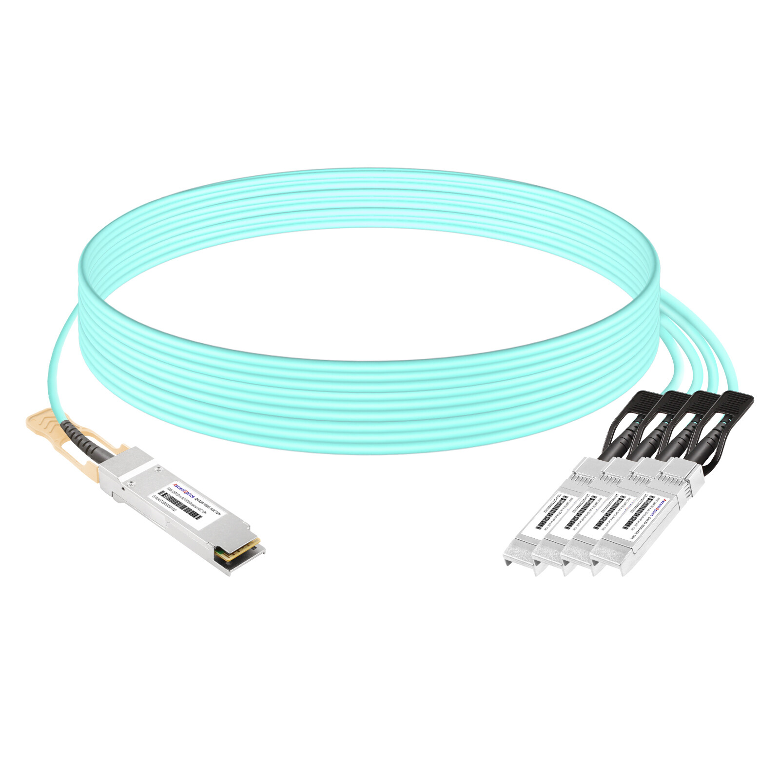 100G QSFP28 to 4x 25G SFP28 Breakout AOC Cable,15 Meters